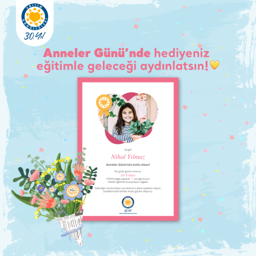 Anneler Günü Sertifikası içerik görseli.